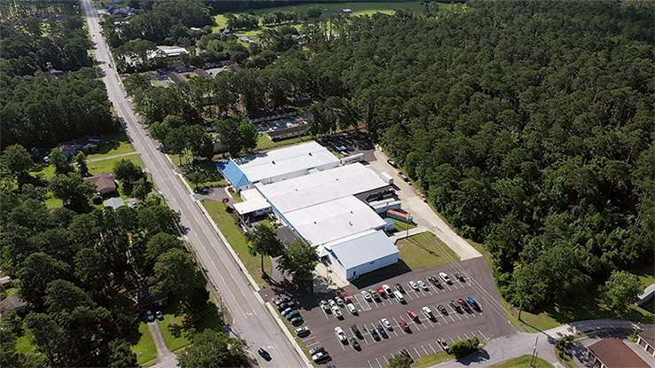 Aerial view of the Frank Door facility